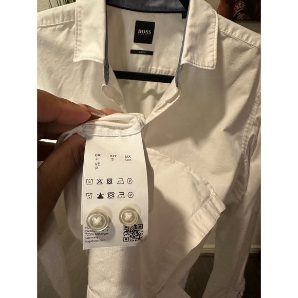 Hugo Boss BOSS Men's Rikki 53 Slim-Fit Shirt - Size Small - Picture 9 of 16